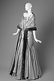 Evening ensemble, Jean Dessès (French (born Egypt), Alexandria 1904–1970 Athens), silk, synthetic, fur, French